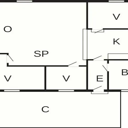 Three-bedroom In Harboore 12 度假居 哈博尔